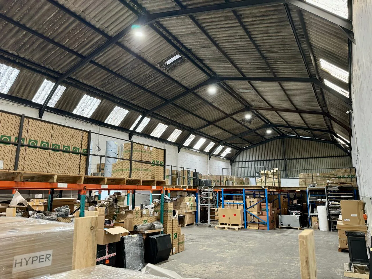 Hyper Fires warehouse stock floor