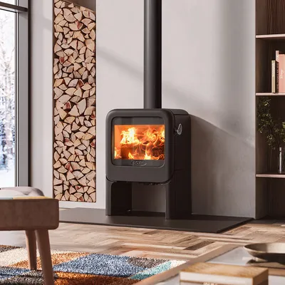 Rock 350 Woodburning Stove with Tablet Stand (2)