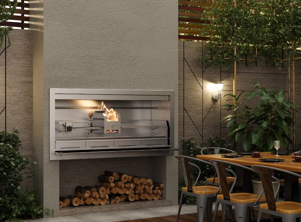 SAFIRE Pyro built-in wood braai